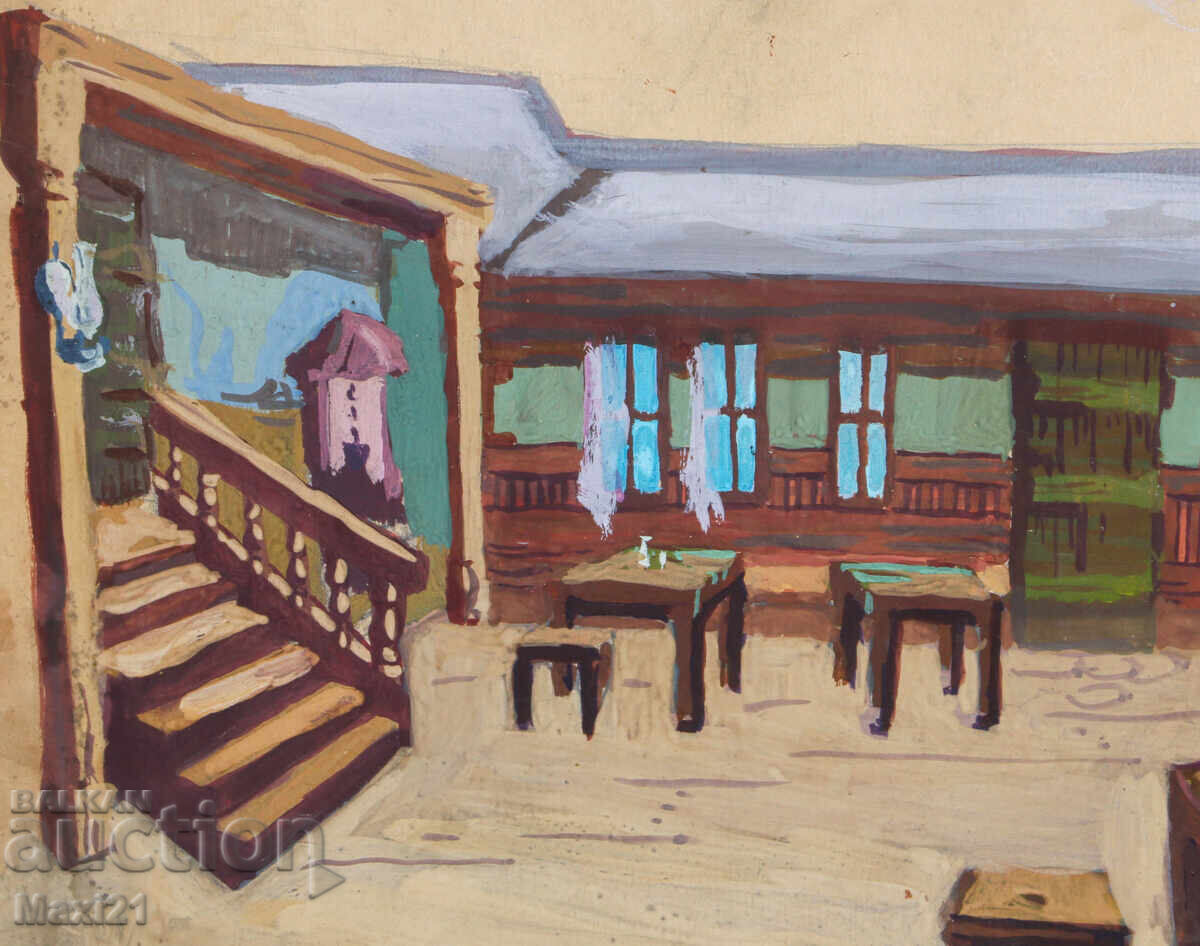 Έργο γκουάς, σκηνογραφία, εσωτερικό - 5