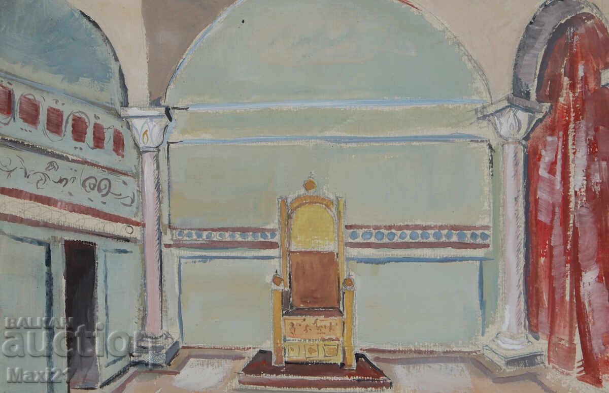 Доставка на Картина гваш сценография интериор