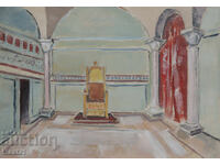 Картина гваш сценография интериор