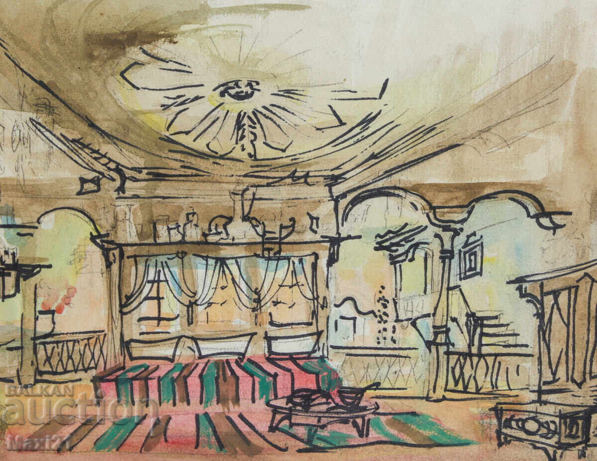 Έργο γκουάς εσωτερικού χώρου - 6 Έργο γκουάς εσωτερικού χώρου - 6