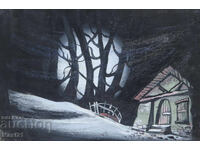 Γκουάς ζωγραφική σκηνογραφία διακόσμηση