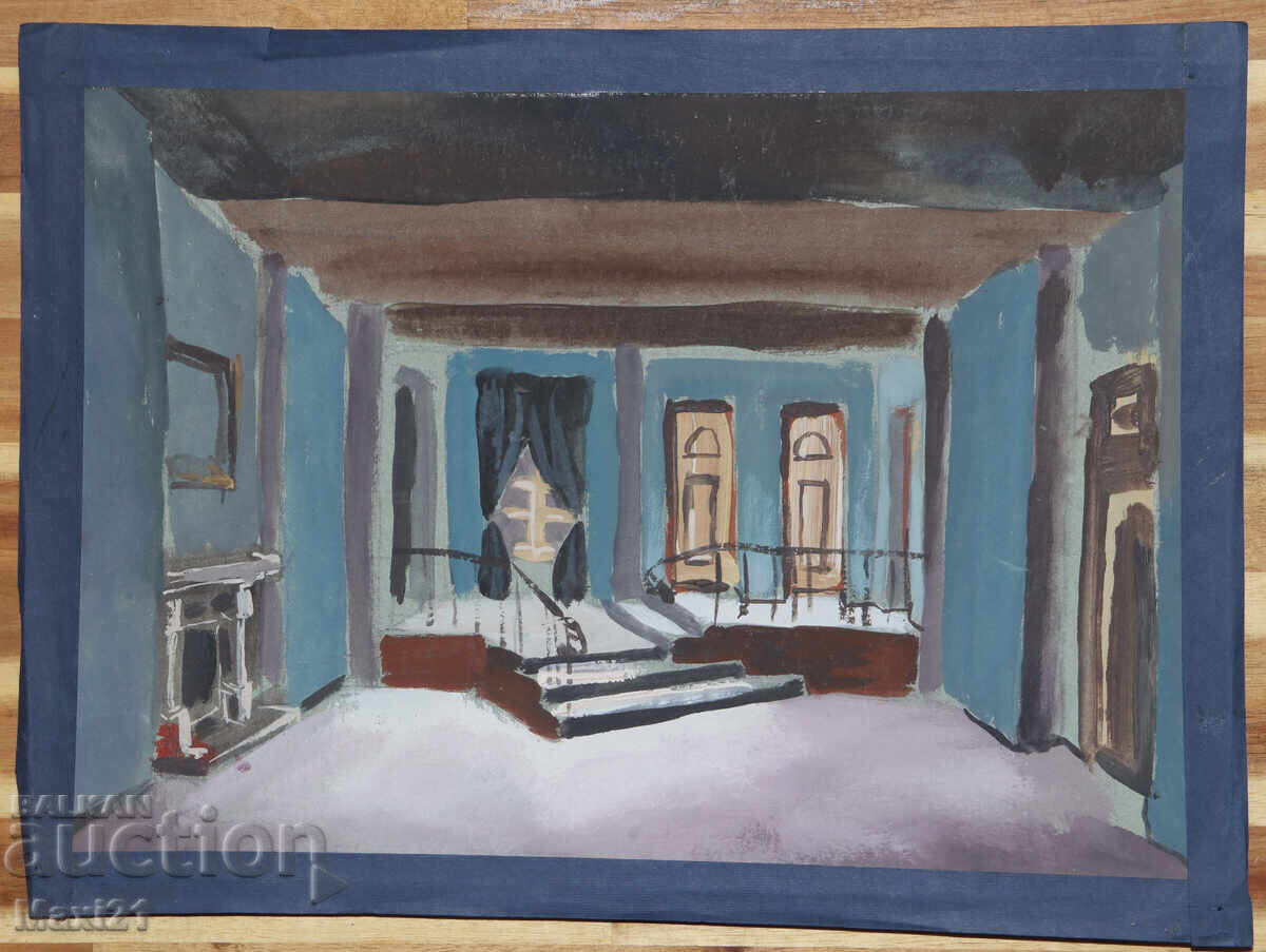 Γκουάς ζωγραφική σκηνογραφία διακόσμηση με τιμή 120.00 BGN | € 61.36