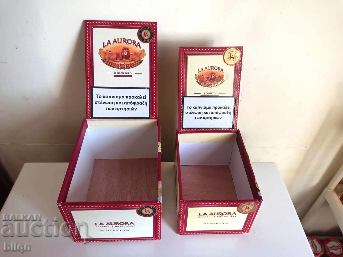 Δημοπρασία Συλλεκτικές Ξύλινες Κουτιά από Πούρα - La Aurora