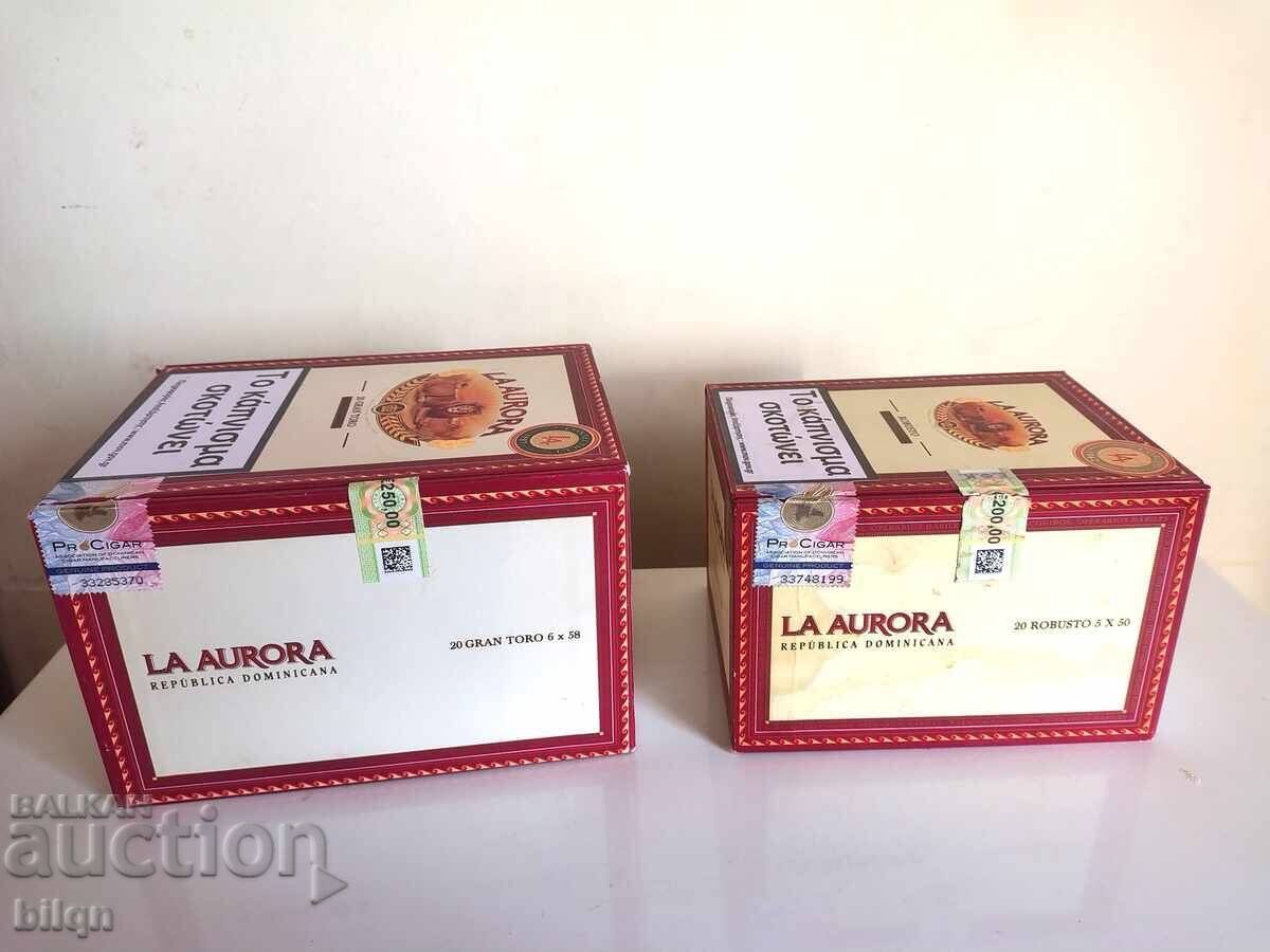 Συλλεκτικές Ξύλινες Κουτιά από Πούρα - La Aurora - 5