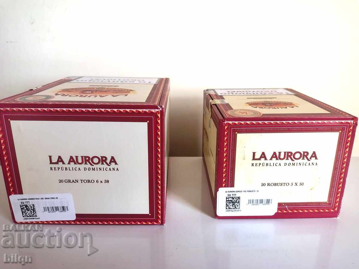 Συλλεκτικές Ξύλινες Κουτιά από Πούρα - La Aurora - 6