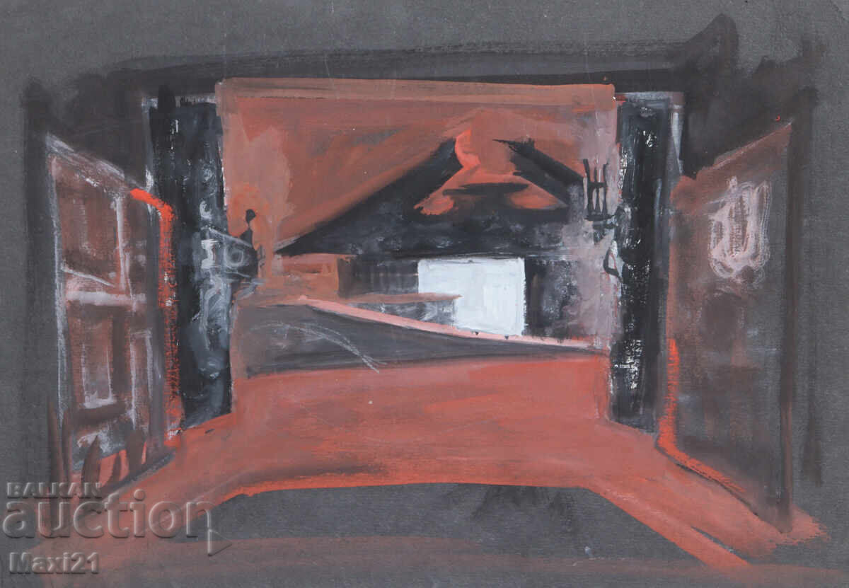 Картина гваш интериор сценичен декор с цена 120.00 лв. | € 61.36