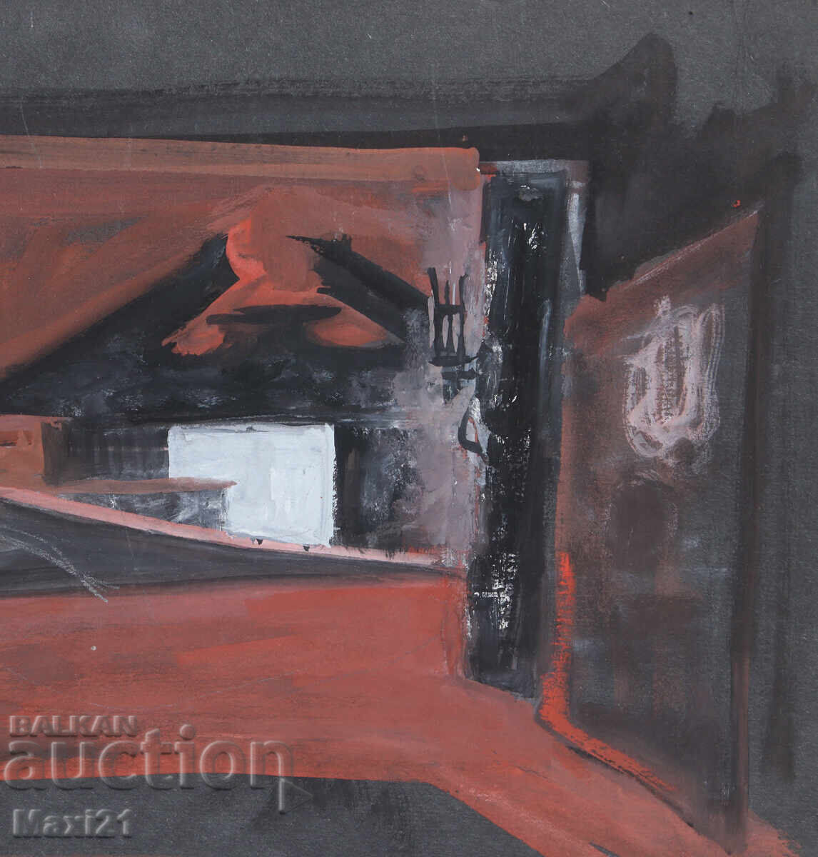 Доставка на Картина гваш интериор сценичен декор