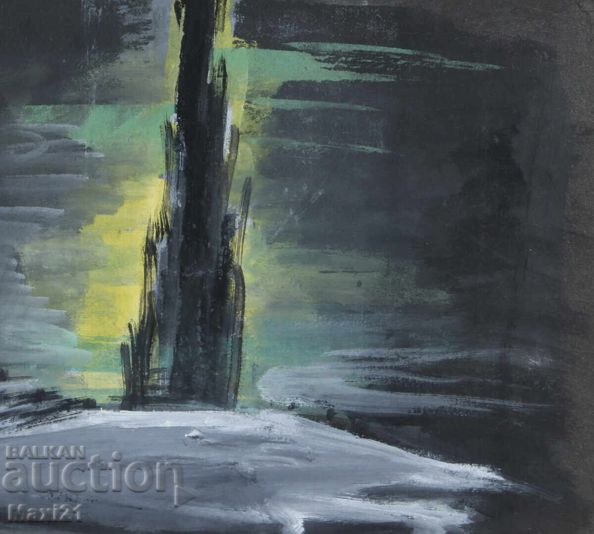 Картина гваш сценография интериор - 5