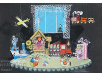 Γκουάς ζωγραφική σκηνογραφία διακόσμηση