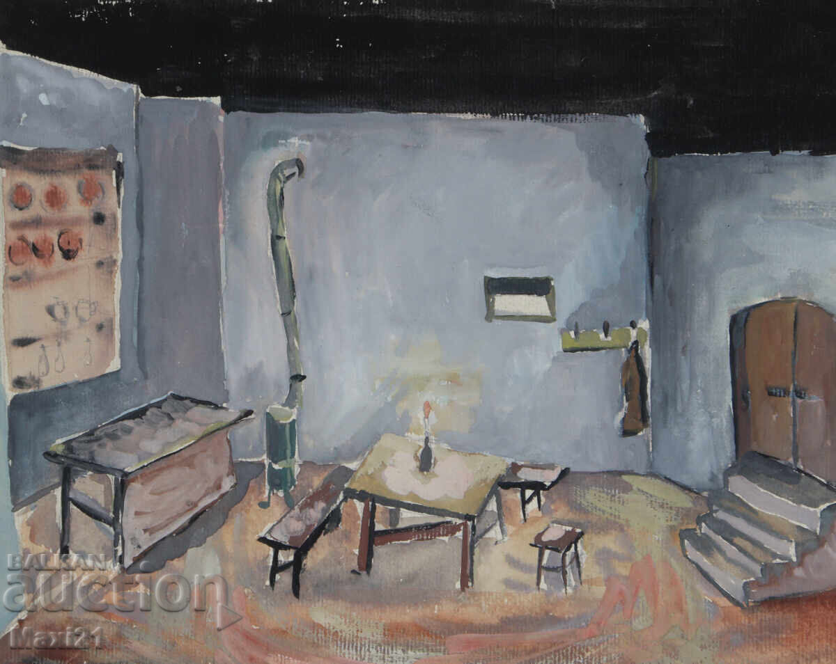 Παράδοση Έργο γκουάς εσωτερικού χώρου