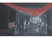 Παστέλ πίνακας σκηνικού ντεκόρ