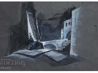 Γκουάς ζωγραφική σκηνογραφία διακόσμηση