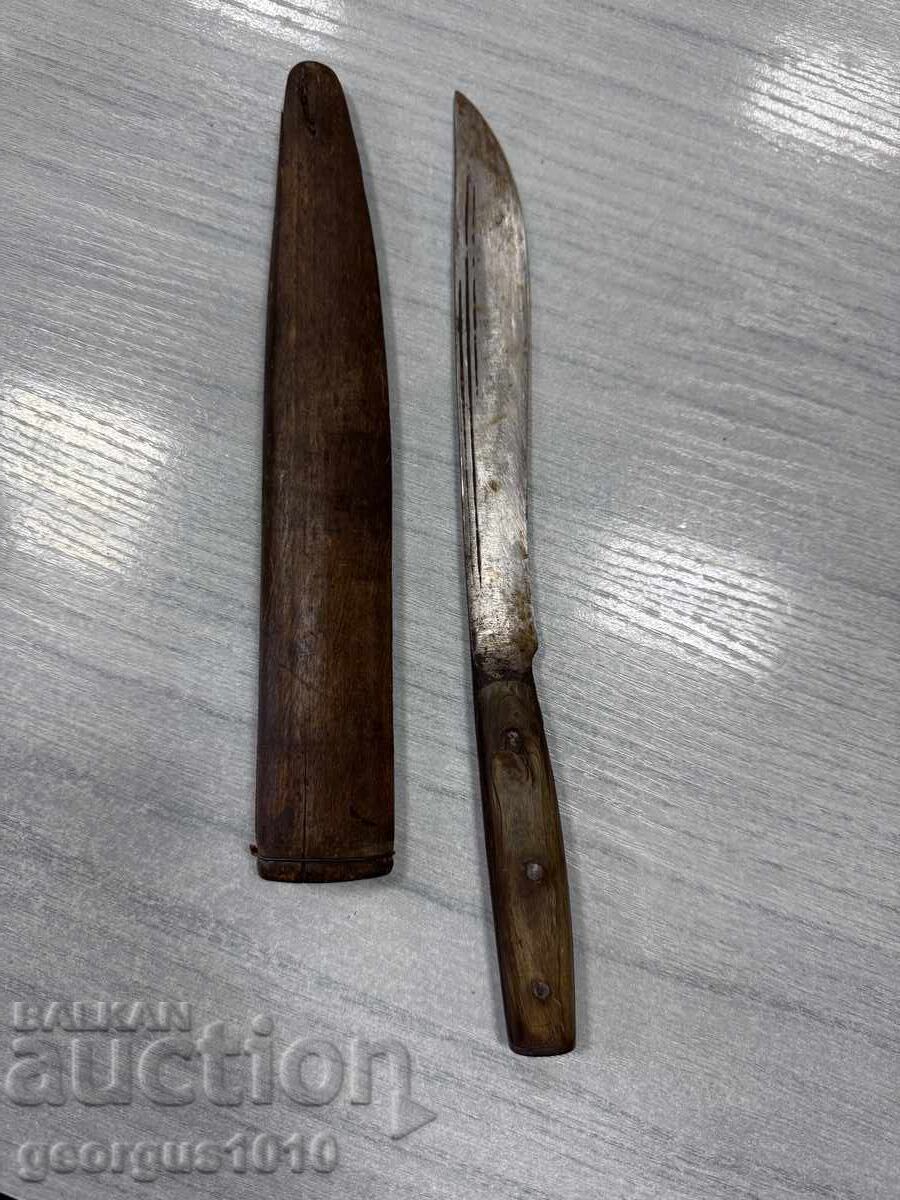 Доставка на Стар буйновски нож с кания №7466 Доставка на Стар буйновски нож с кания №7466