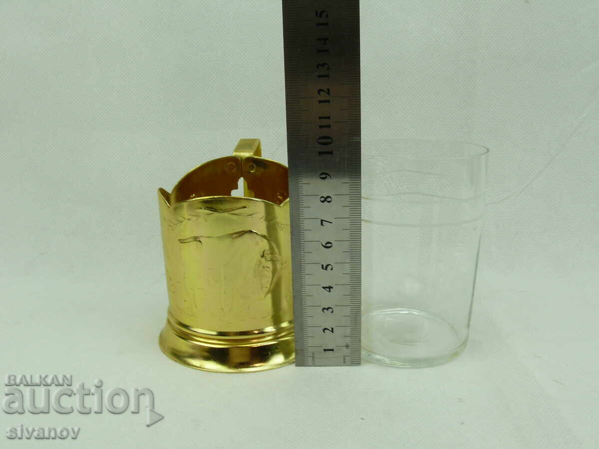 Σετ με παλιά ποτηροθήκη με φλιτζάνι, σερβίτσιο ΕΣΣΔ #2490 - 5 Σετ με παλιά ποτηροθήκη με φλιτζάνι, σερβίτσιο ΕΣΣΔ #2490 - 5