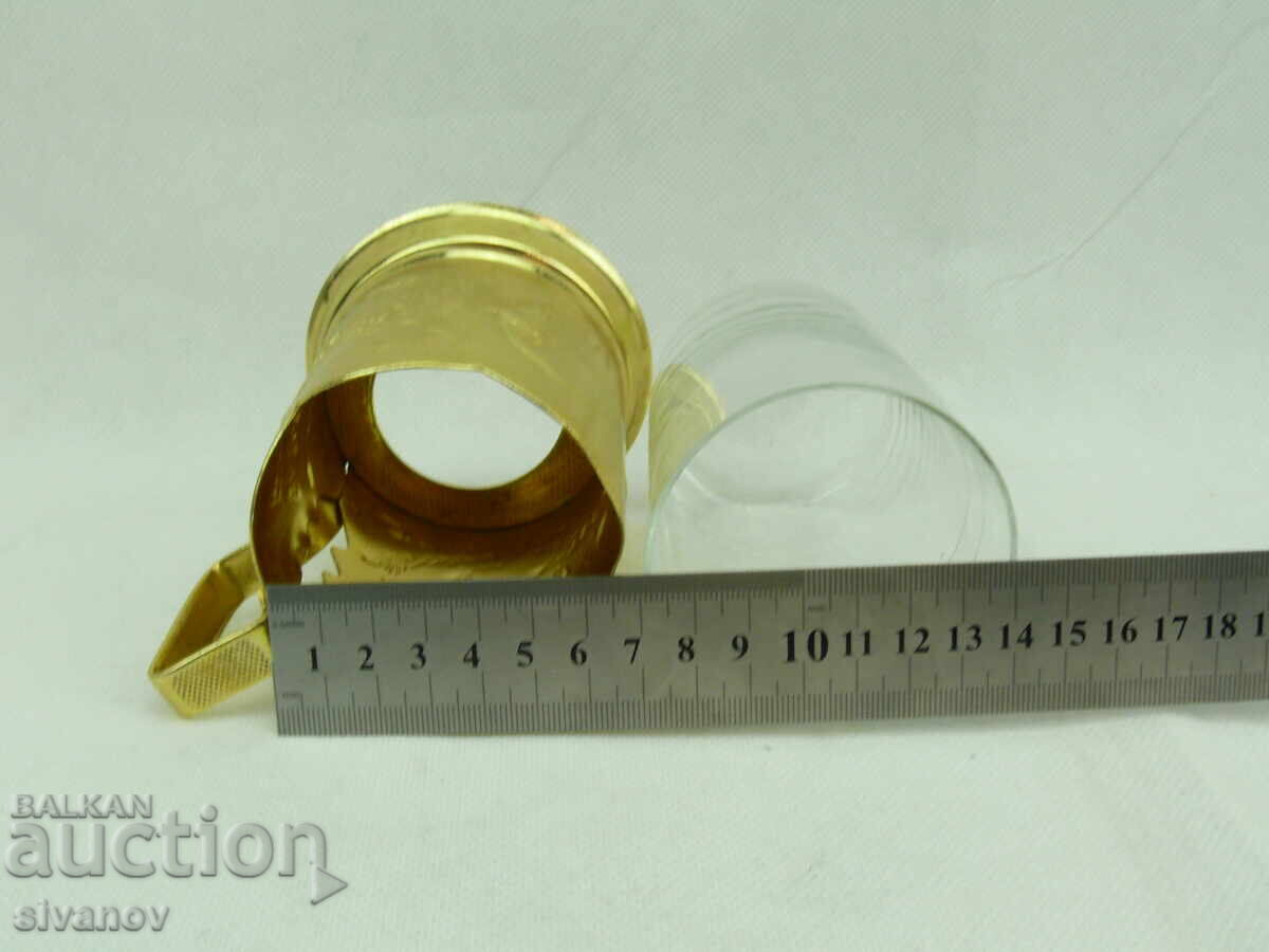 Σετ με παλιά ποτηροθήκη με φλιτζάνι, σερβίτσιο ΕΣΣΔ #2490 - 7 Σετ με παλιά ποτηροθήκη με φλιτζάνι, σερβίτσιο ΕΣΣΔ #2490 - 7