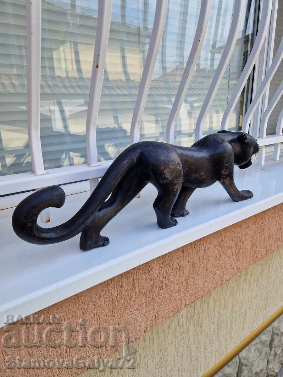 Figură statuetă antică din lemn, superbă și enormă - 5