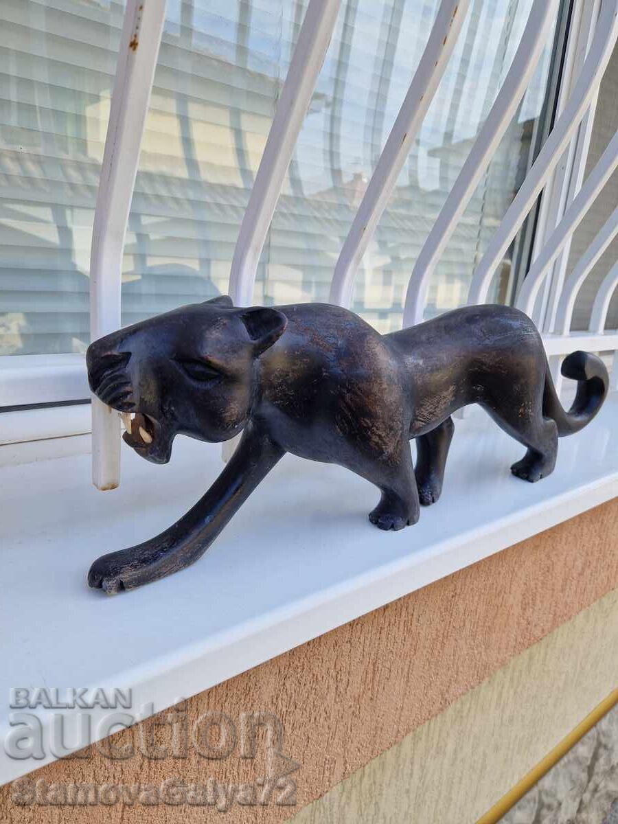 Figură statuetă antică din lemn, superbă și enormă - 7