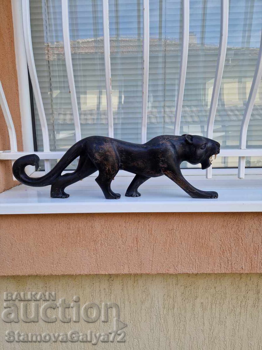 Figură statuetă antică din lemn, superbă și enormă