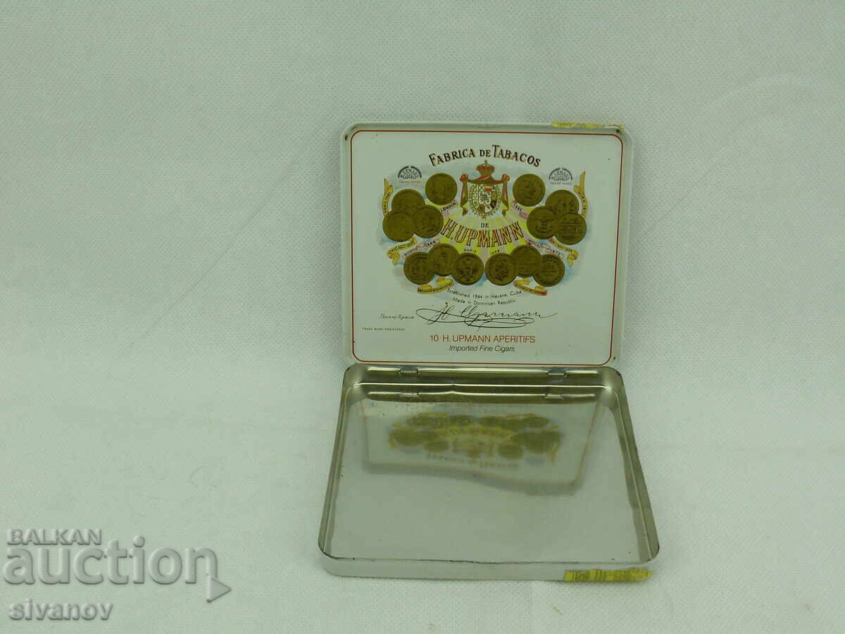 Παράδοση Παλιό μεταλλικό κουτί πούρων H. Upmann Aperitifs #2497