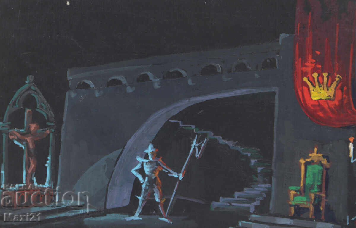 Livrarea Pictură guaj scenografie