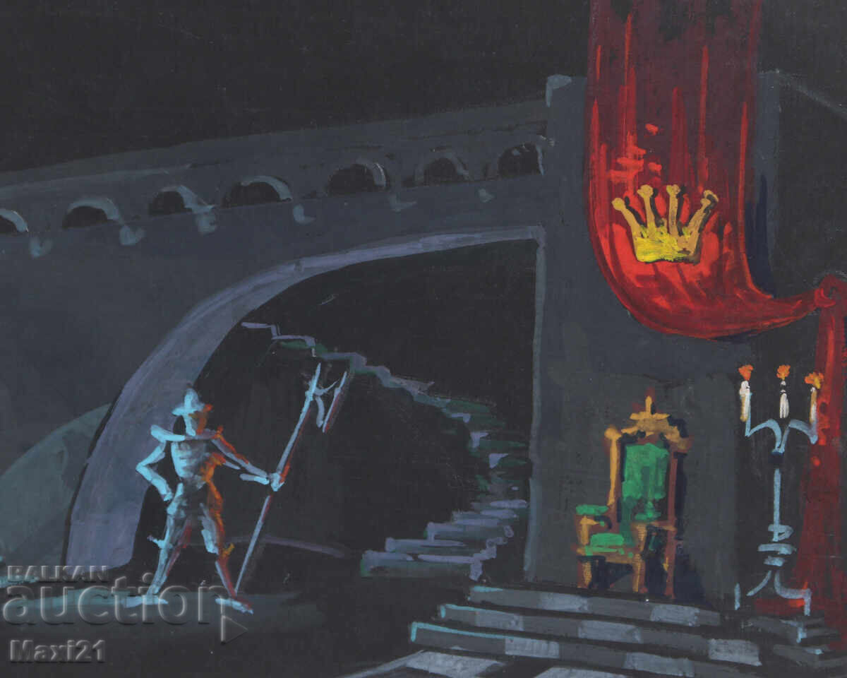 Pictură guaj scenografie - 5