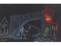 Картина гваш сценография