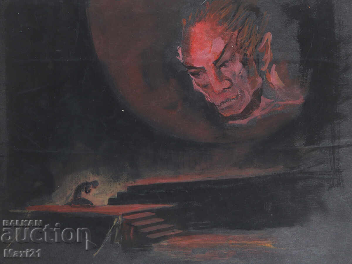 Tablou guaș decor de scenă cu preț 120.00 BGN | € 61.36