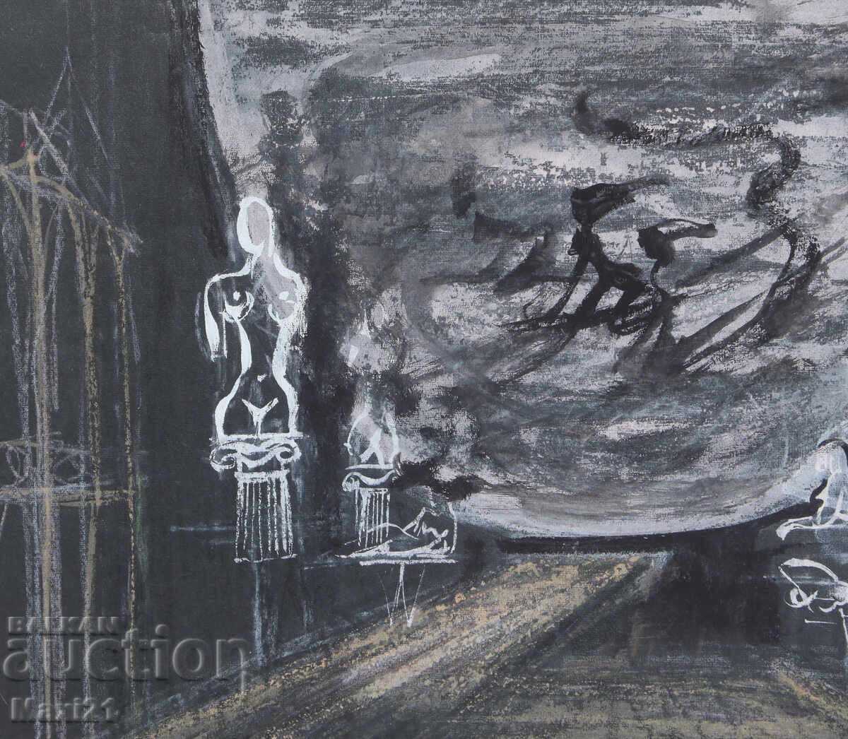 Доставка на Картина гваш сценография декор