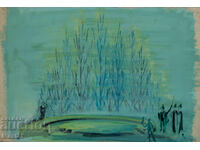 Картина гваш сценография декор