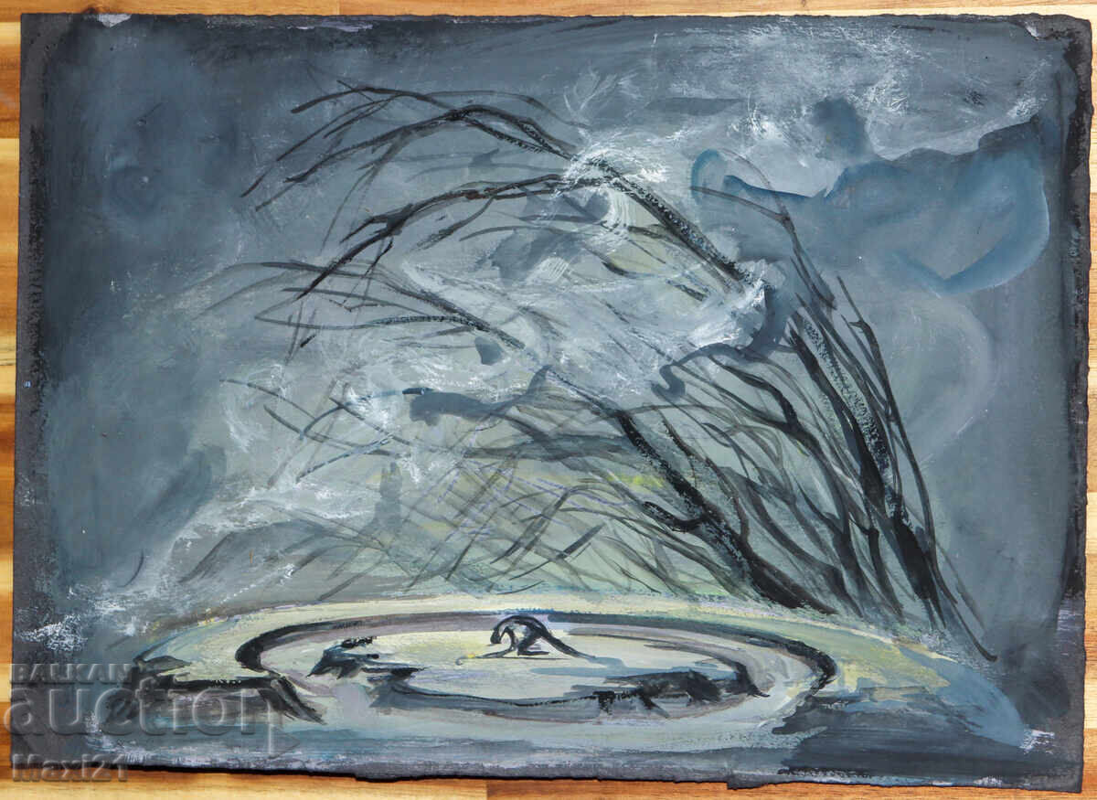 Γκουάς ζωγραφική σκηνογραφία διακόσμηση με τιμή 120.00 BGN | € 61.36