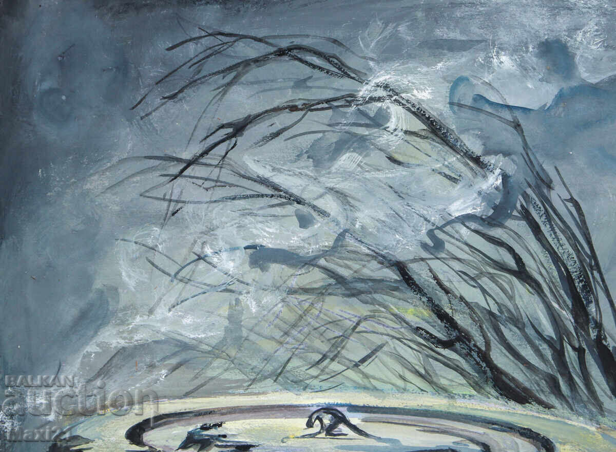 Παράδοση Γκουάς ζωγραφική σκηνογραφία διακόσμηση