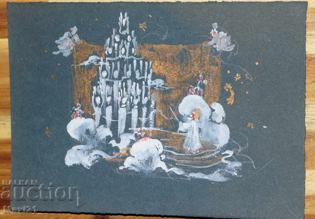 Картина гваш сценография с цена 120.00 лв. | € 61.36