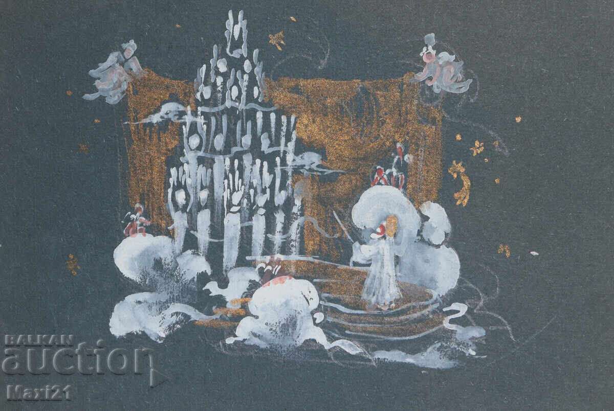 Аукцион Картина гваш сценография