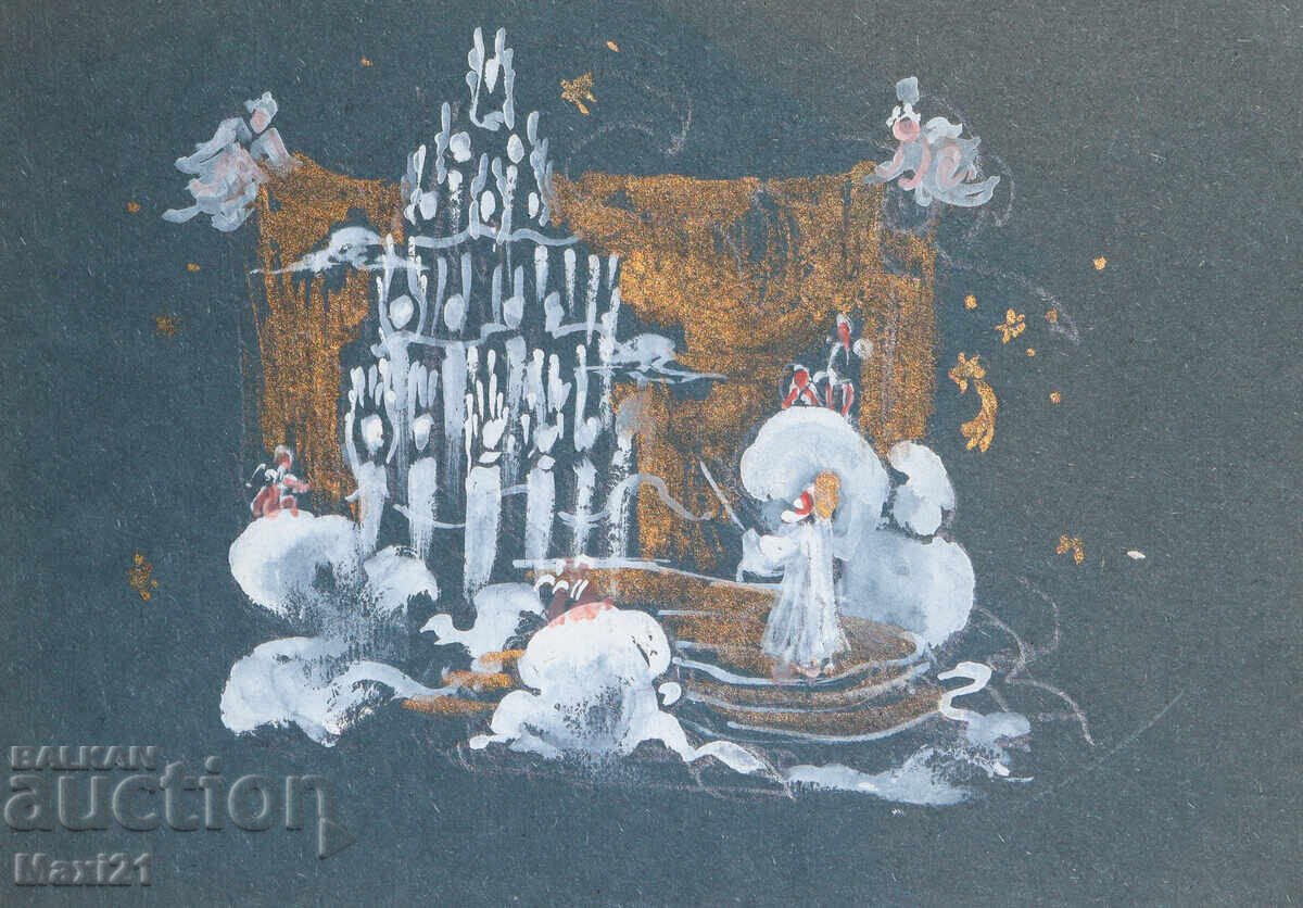 Картина гваш сценография