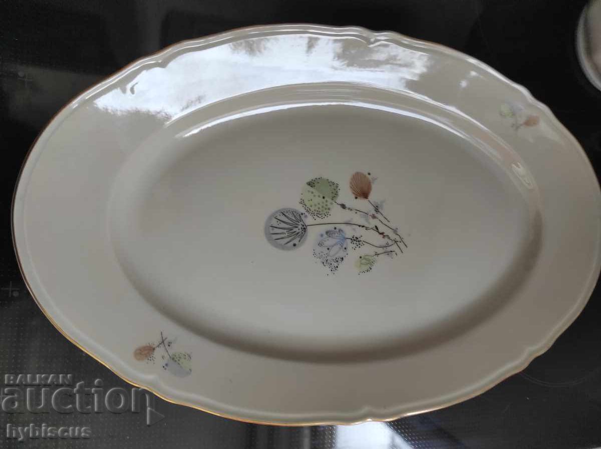 Bulgarian porcelain serving plate - Bouquet