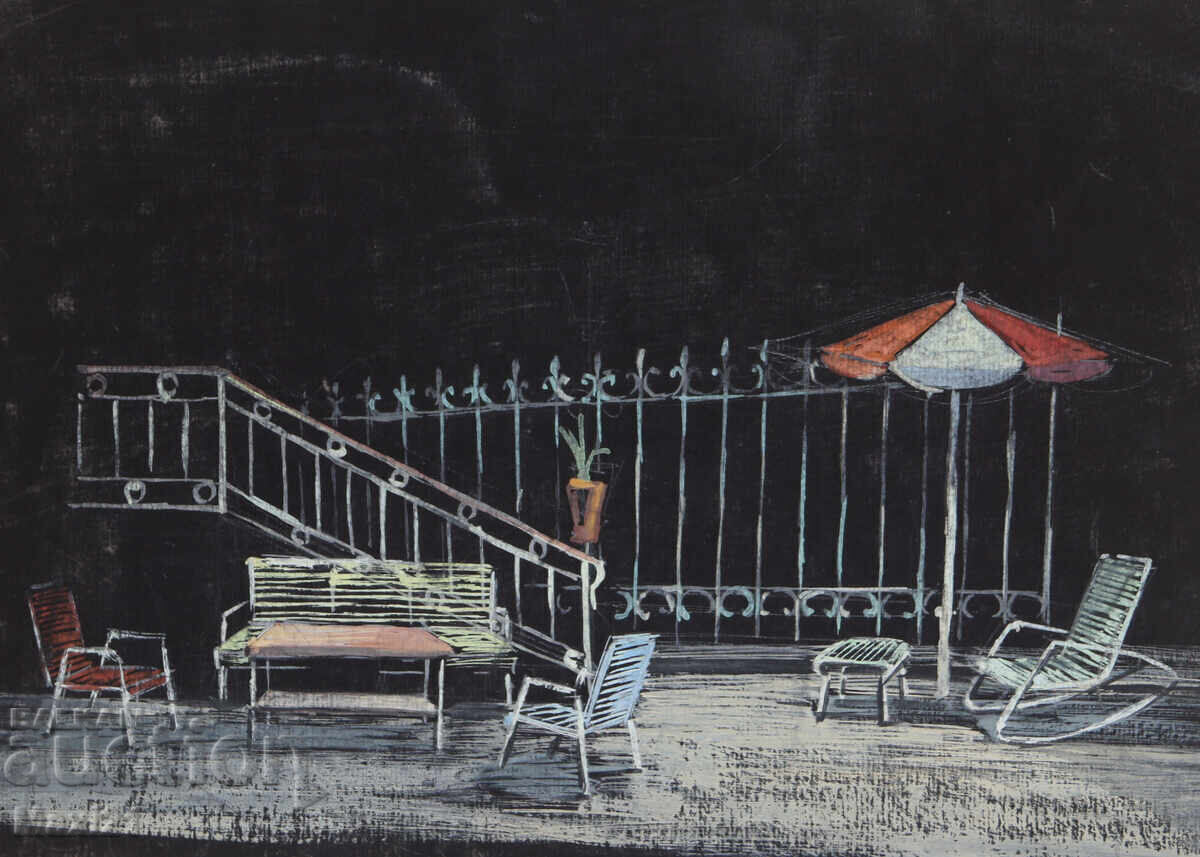 Licitație Tablou guaș scenografie decor Licitație Tablou guaș scenografie decor