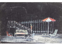 Картина гваш сценография декор