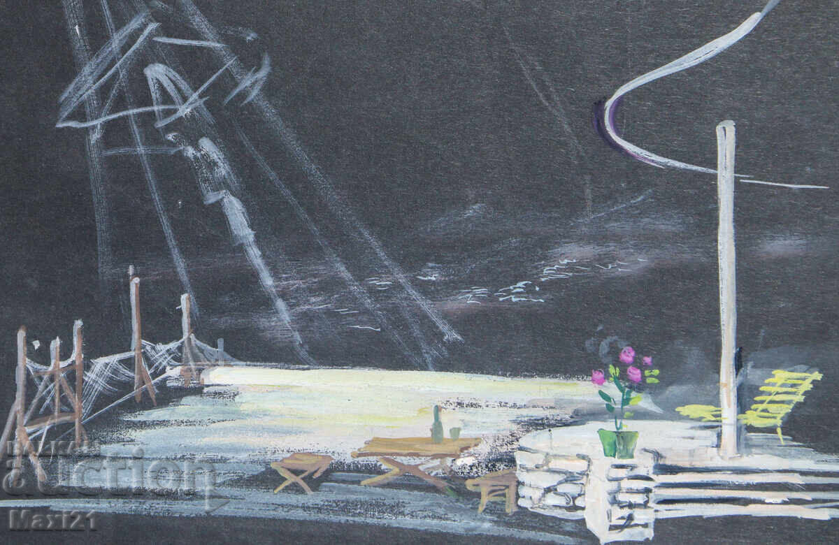 Доставка на Картина гваш сценография декор