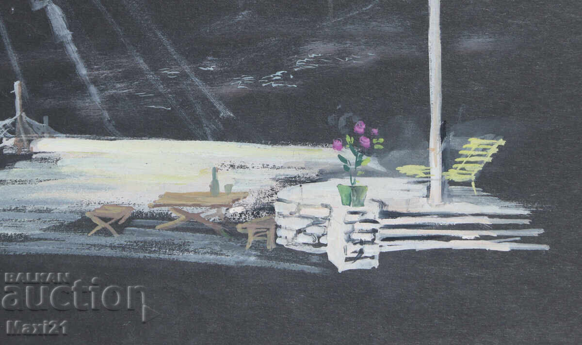 Картина гваш сценография декор - 5