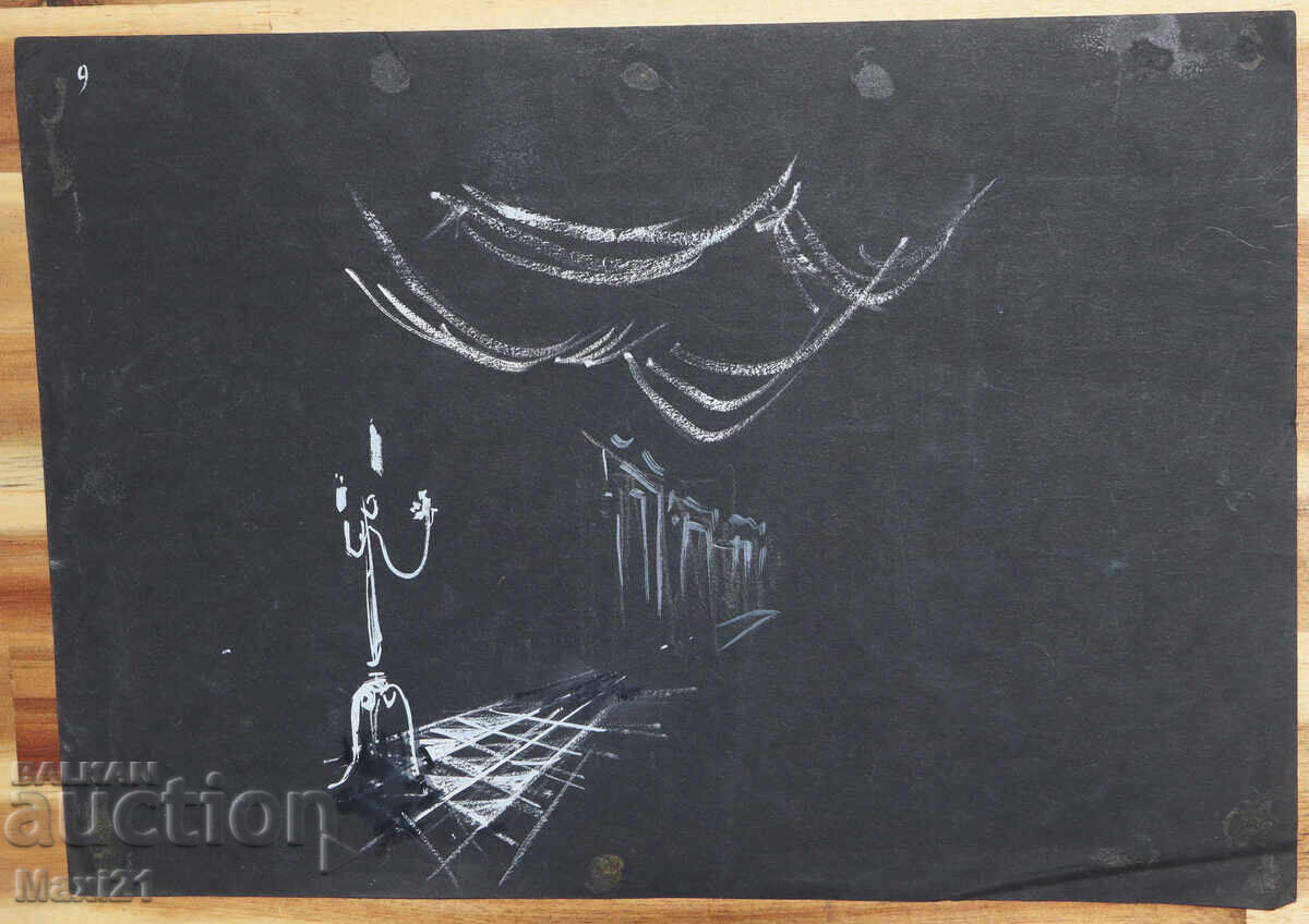 Картина гваш сценография декор - 6