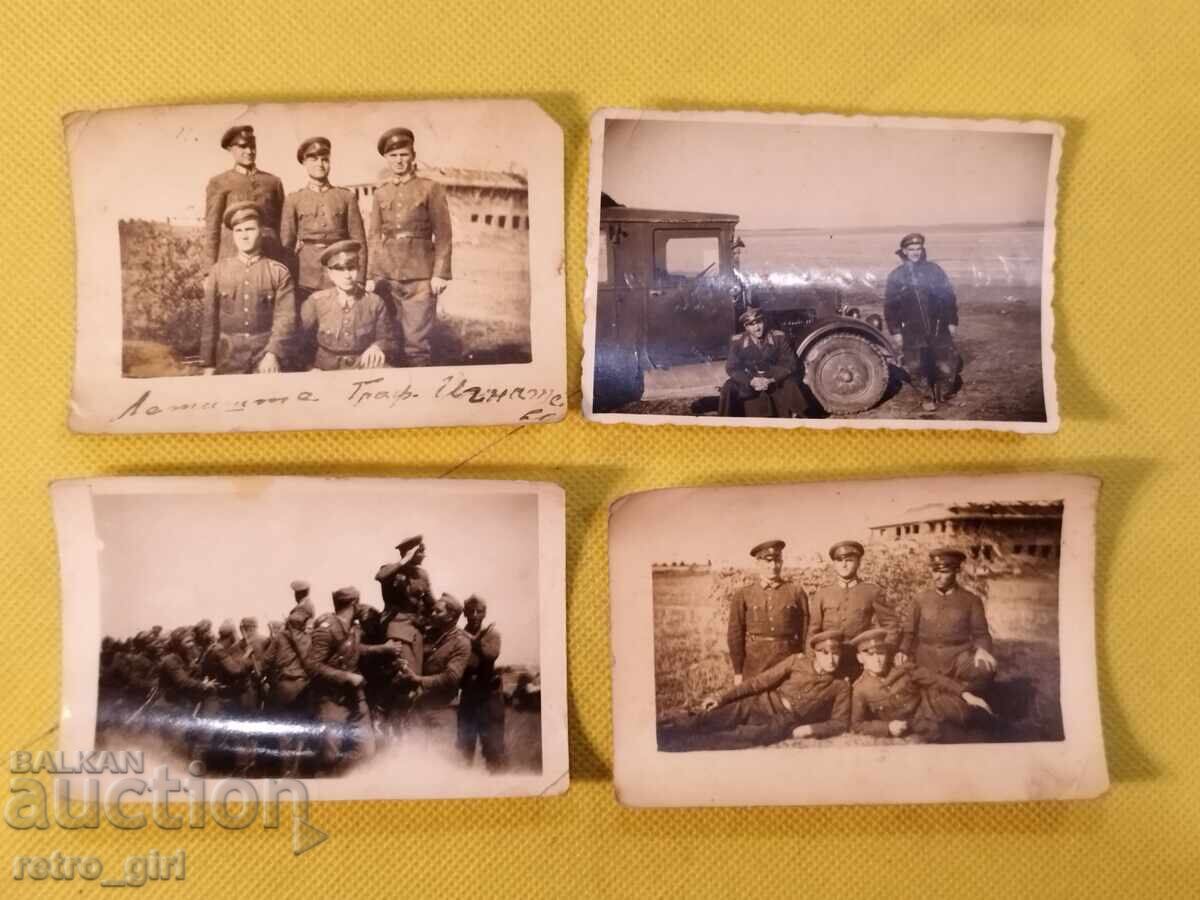 Old military photos, 4 pieces
