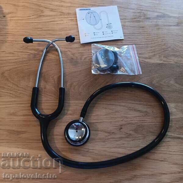 НОВ! Стетоскоп с двойна глава за лекари и студенти, с калъф - 7