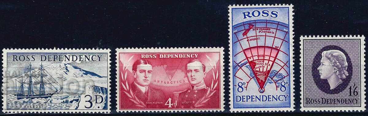 Ros Dependas 1957 - nave Antarctica MNH