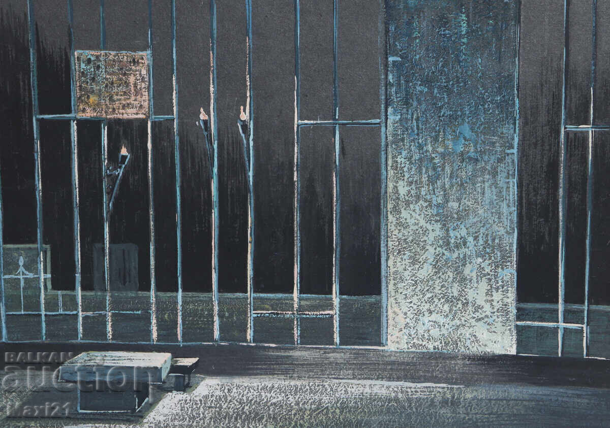 Δημοπρασία Γκουάς ζωγραφική σκηνογραφία διακόσμηση