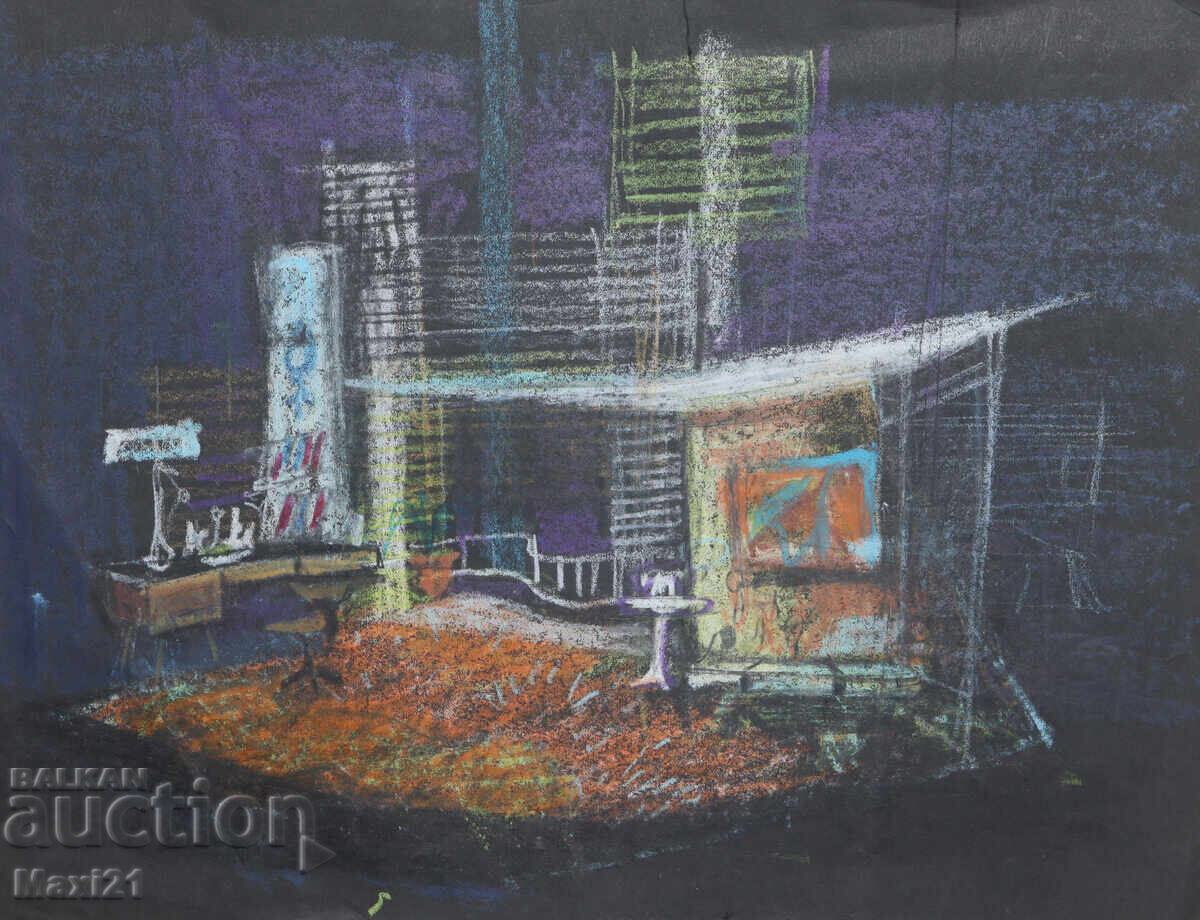 Картина пастел сценография декор