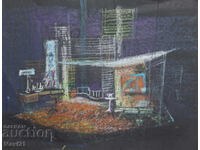 Картина пастел сценография декор