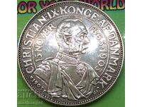 2 coroane 1903 Danemarca Christian IX argint