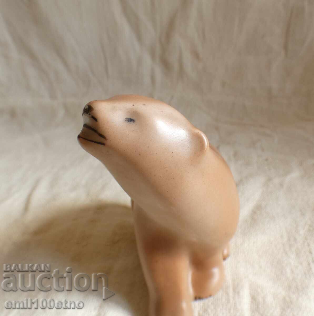 Licitație Figurină Urs vechi porțelan bulgăresc