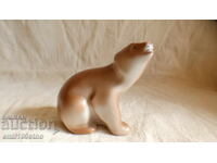 Figurină Urs vechi porțelan bulgăresc