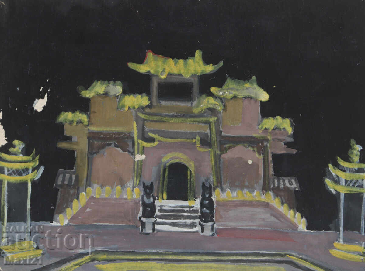 Licitație Tablou guaș scenografie decor